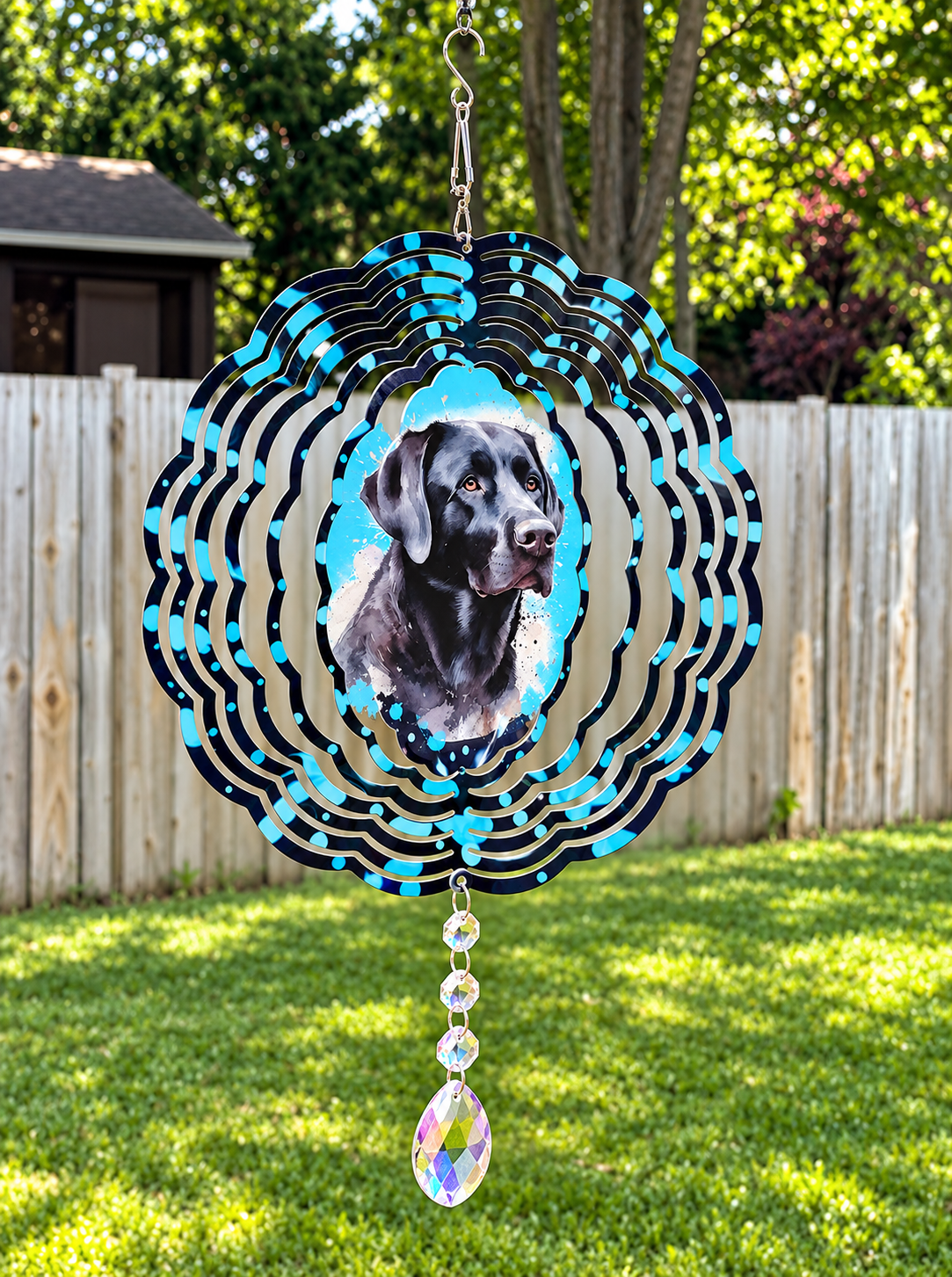 Black Lab wind spinner
